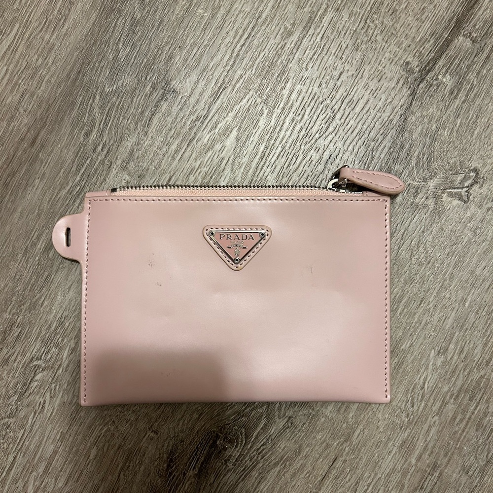 Prada Pink Saffiano Leather Clutch - Picture 1 of 4